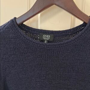 Jones New York Deep Blue Knit Top